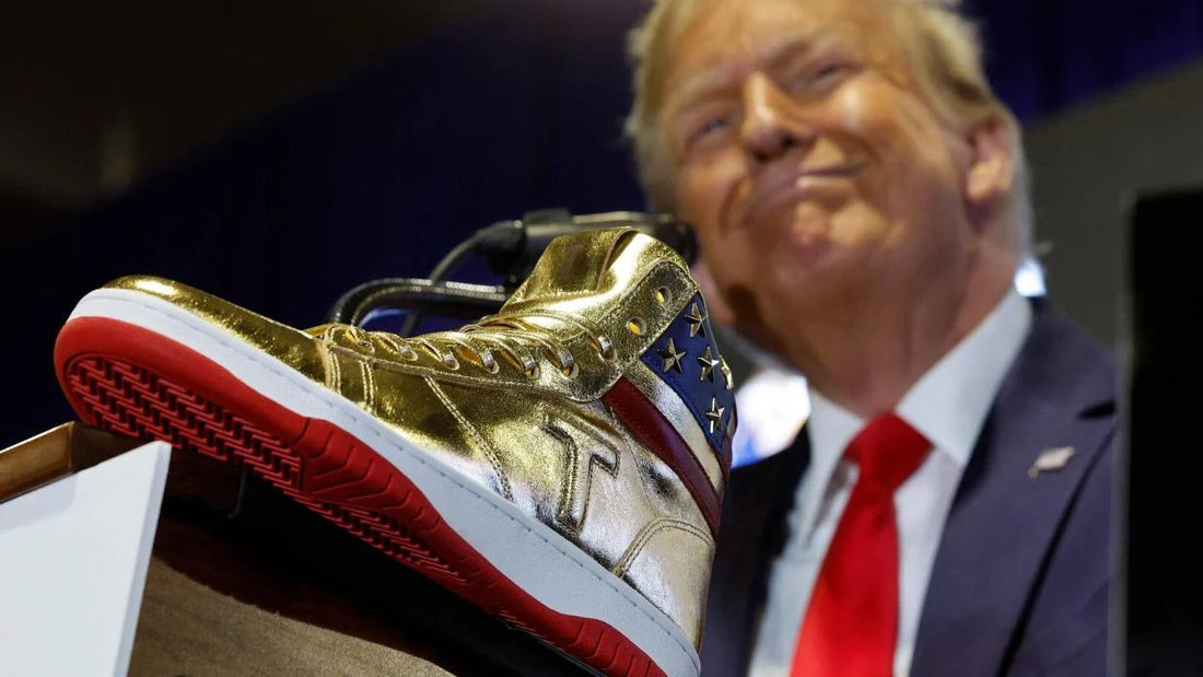 donald trump mit sneaker