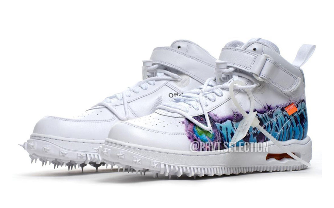 Titelbild Nike x Off White Air Force One Mid Graffiti