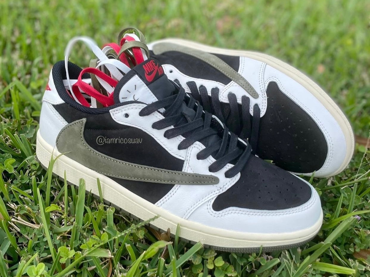 Travis Scott x Air Jordan 1 Low Olive