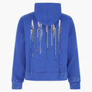 Amiri Embroidered Paint Drip Core Logo Hoodie Blue