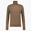 Amiri Fitted Wool Turtleneck Sweater Brown