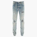 Amiri MX1 Destroyed Bandana Jeans Clay Indigo