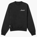 Amiri script logo sweatshirt black