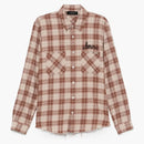 Amiri Shotgun Flannel Shirt Chocolate