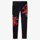 Amiri tie dye jeans black