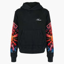 Amiri Tie-dye Logo Embroidered Hoodie Black/multi