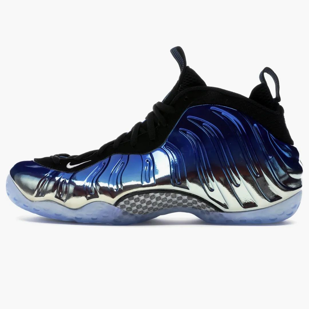 nike foamposite blue mirror