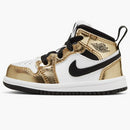 Jordan 1 Mid Metallic Gold Black White (td)