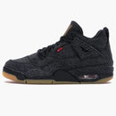 Jordan 4 Retro Levi's Black (gs) (blank Tag)