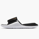 Jordan Hydro 7 Black Metallic Gold White (gs)