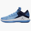 Jordan Xxxii Low University Blue Black White Metallic Silver (gs)