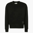 Ami Paris Ami De Coeur Satin Sweatshirt Black