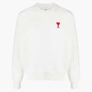 Ami Paris Logo Sweatshirt White/red