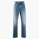 Ami Paris Straight-Leg Mid Wash Jeans Blue