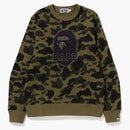 Bape 1st Camo Bape Crewneck Sweatshirt (FW22) Green