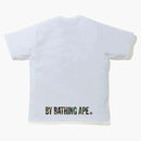 BAPE 1 ° camo scimmia a faccia tee bianca/verde