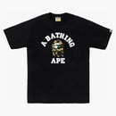 BAPE 1st Camo College Tea Negro/Amarillo