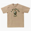 Bape 1st Camo College Tee (ss24) Beige/yellow