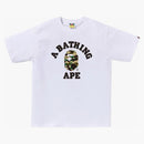 Bape 1st Camo College Tee White/Yellow