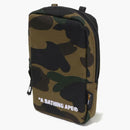 Bape 1st Camo Cordura Phone Shoulder Bag Green