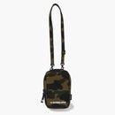 Bape 1st Camo Cordura Phone Shoulder Bag Green