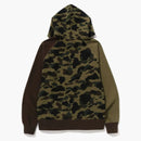 Bape 1st Camo Crazy College Full Zip Hoodie (SS23) Green