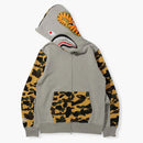 Bape 1st Camo Shark Full Zip Hoodie (FW21) Gray