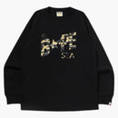 Bape 1st Camo Sta L/s Tee Black/yellow