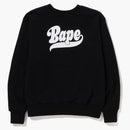 BAPE 4way Relajado Fit Creweck Black Purple