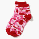 Bape Abc Camo Ankle Socks (SS20) Pink
