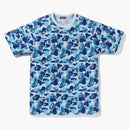 Bape Abc Camo Ape Head One Point Tea Blue