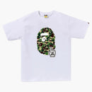 Bape Abc Camo Bape Online Tee White/Green