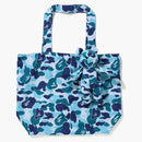 Bape Abc Camo Bear Eco s Bag Blue