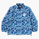 Bape Abc Camo Coach Jacket Blue
