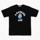 Bape Abc Camo College Organic Cotton Tee Black/blue
