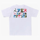 Bape Abc Camo Crazy College ATS TEE White