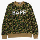 Bape Abc Camo Crystal Stone Crewneck Green