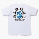 Bape Abc Camo Kanji Tea (SS22) White Blue