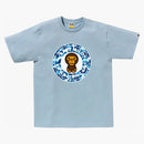 Bape Abc Camo Milo Busy Works Tee Sax/blue