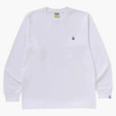 Bape Abc Camo One Point L/s Tee White/blue