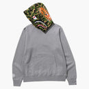 Bape Abc Camo Shark Pullover Hoodie Gray