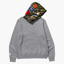 Bape Abc Camo Shark Pullover Hoodie Gray