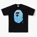 Bape Abc Sea Surface Camo Ape Head Tee Black