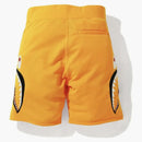 Bape a Bathing Ape Neon Shark Sweat Shorts Orange