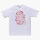 Bape Ape Head Firework I Tee White/pink