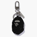 BAPE BAPE APE HEAD HEDEL KEYCHAIN BLACK