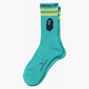 Bape Ape Head Line Socks (SS24) Green