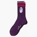 Bape Ape Head Line Socks (SS24) Purple