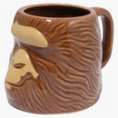 Taza de cabeza de bape ape marrón
