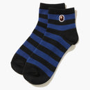 Bape Ape Head One Point Hoop Ankle Socks Black/Blue